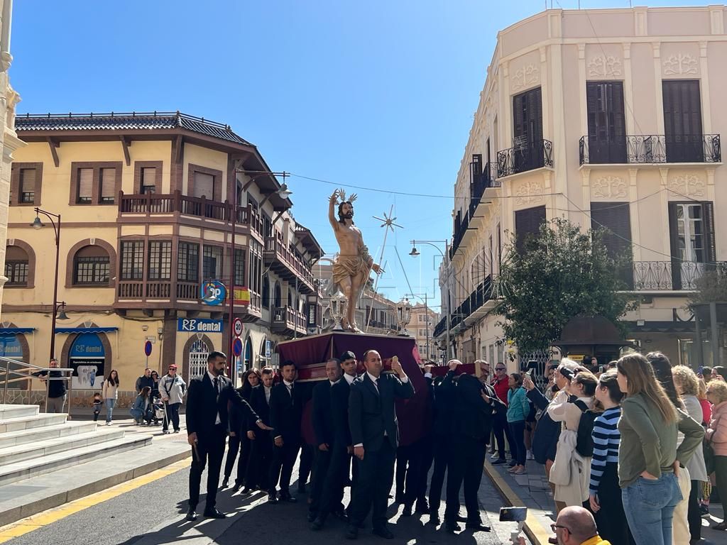 Los sagrados titulares de la Cofradía de la Flagelación, en su casa hermandad