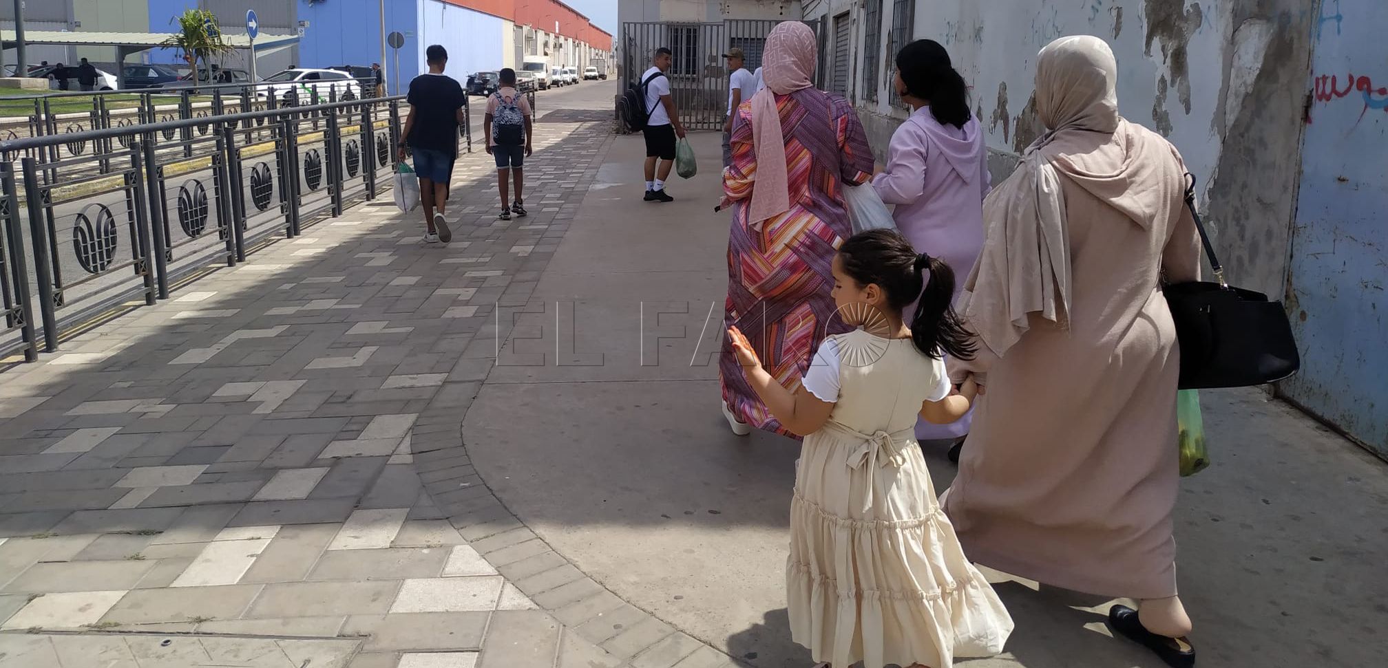 Mañana de domingo tranquila en la frontera tras el fin del Ramadán