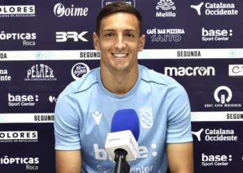 Dani Martín fue el encargado de atender a los medios de comunicación en la previa del partido del sábado frente al CD Coria.