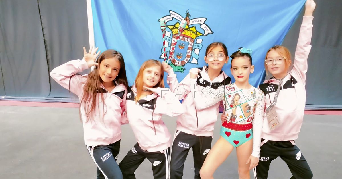 Buenas posiciones para las jóvenes gimnastas de la Federación Melillense en el Nacional