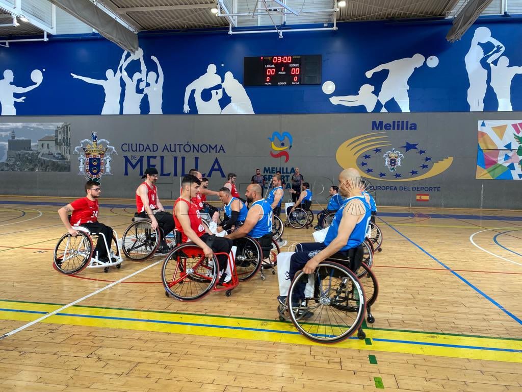 Una victoria y una derrota para el Melilla en silla de ruedas en su fase de ascenso