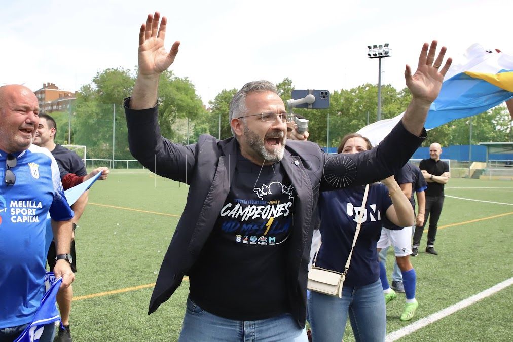 Luisma Rincón, presidente de la UD Melilla: “Por fin logramos el ascenso”