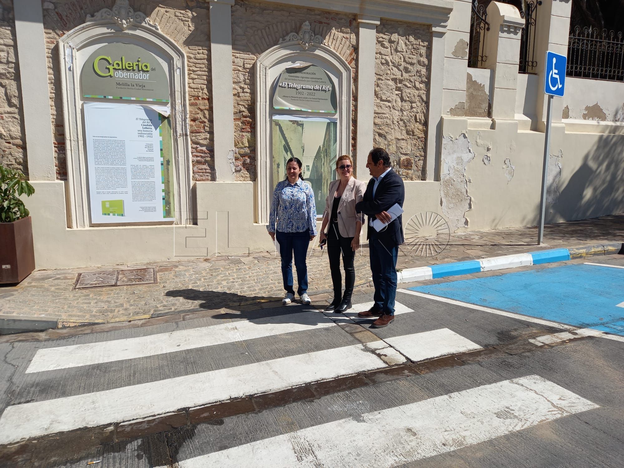 Inauguración del nuevo mobiliario urbano de Melilla la Vieja