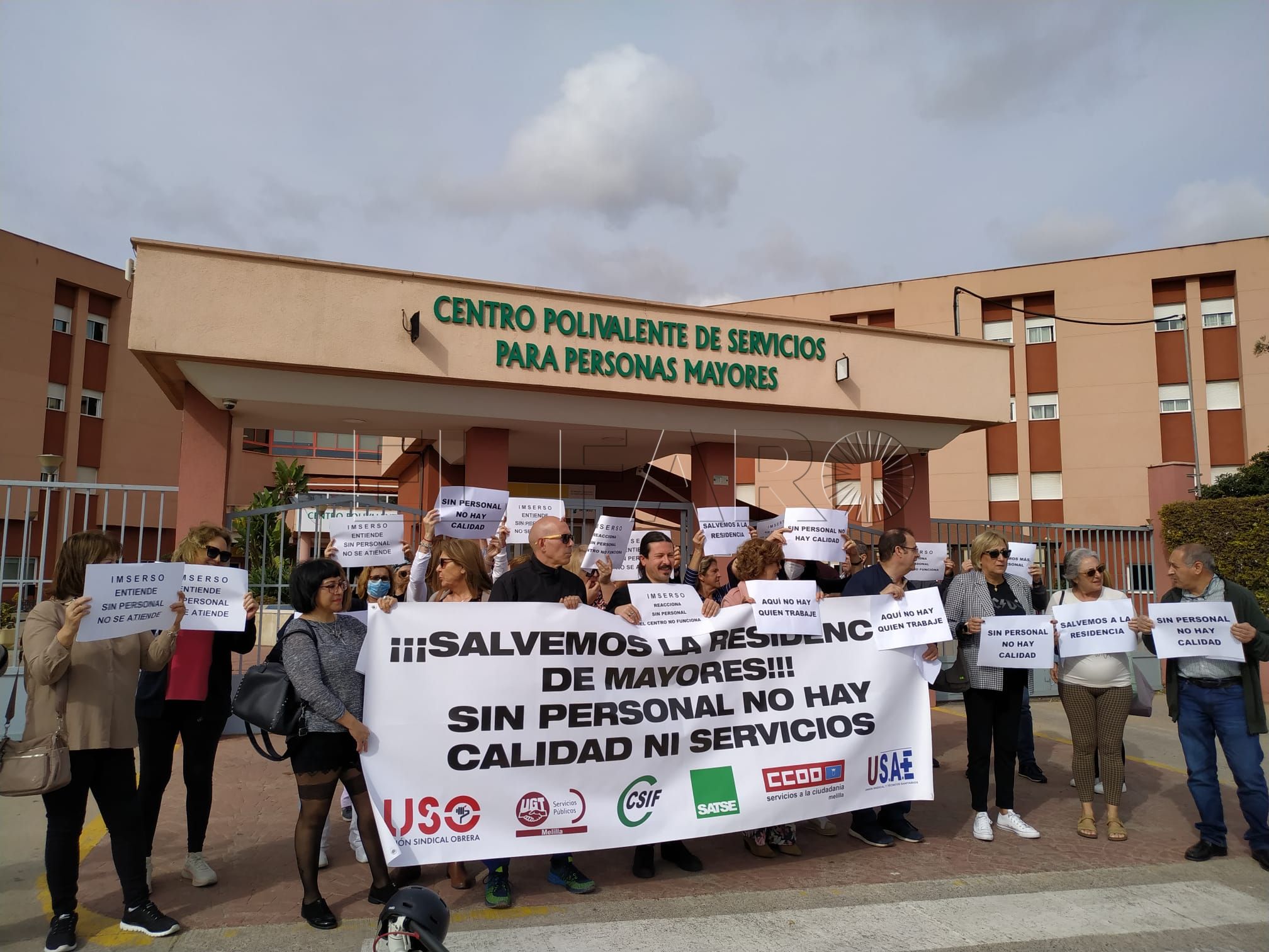 Continúan las movilizaciones en la residencia de mayores por la falta de personal