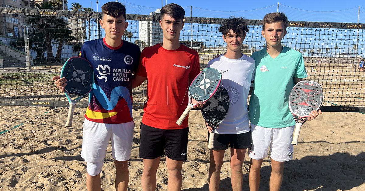 Los juveniles dominan las pruebas de los Autonómicos de tenis playa