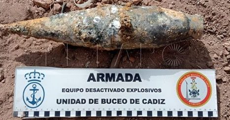 La Armada neutraliza un cohete contra-carro localizado en aguas de Melilla