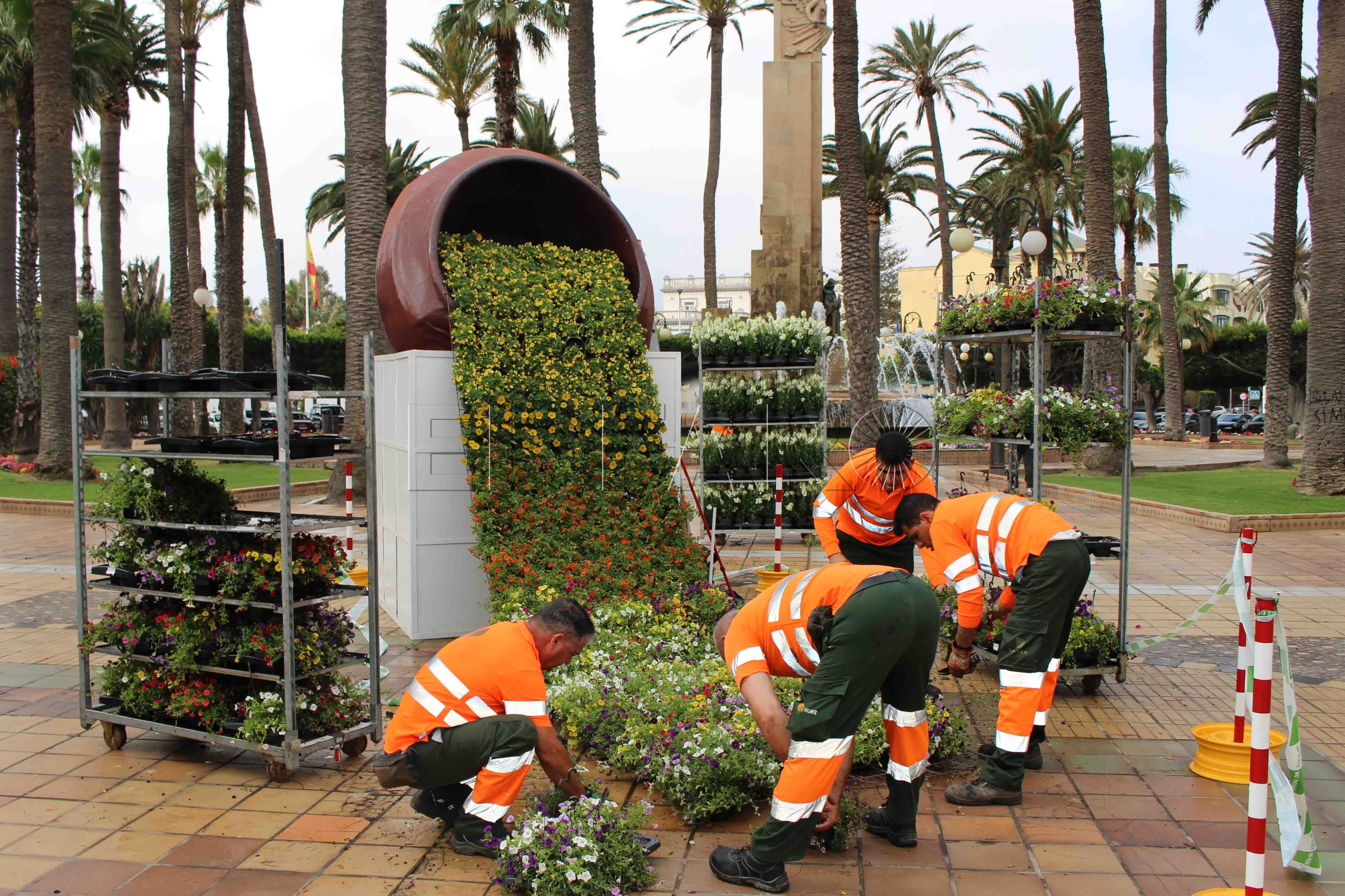Comienza la gran muestra floral de "Melilla en Flor"
