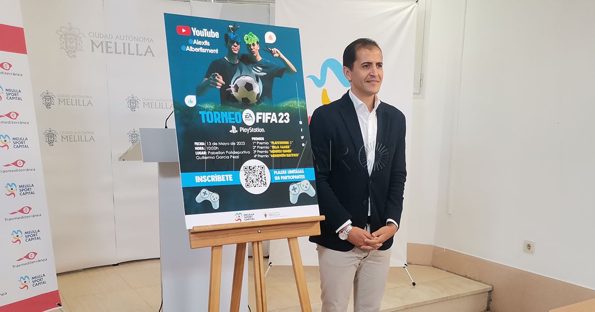 Melilla Sport Capital presenta el I Trofeo FIFA 2023 playstation