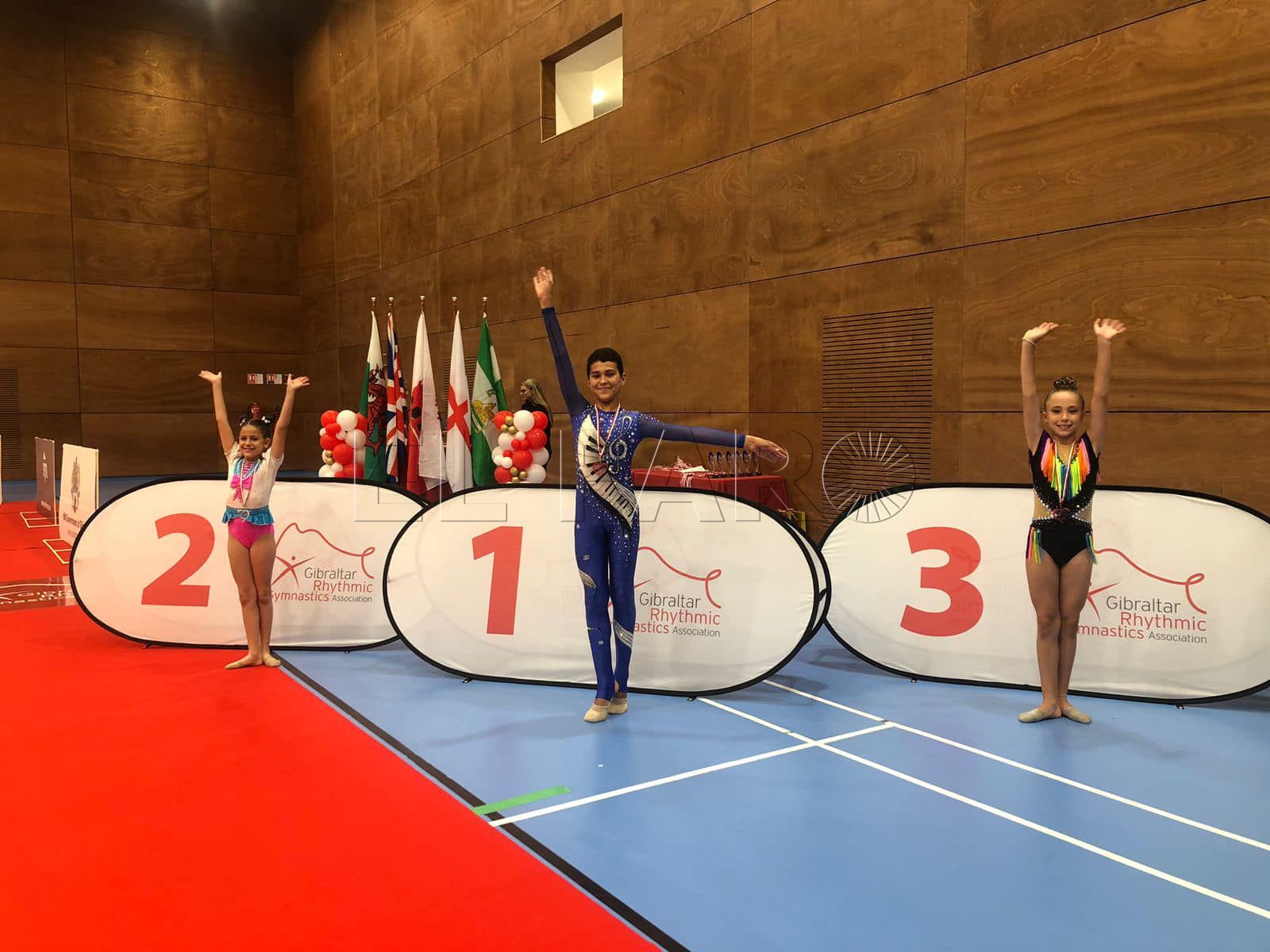La gimnasia rítmica melillense se trae medallas desde Gibraltar