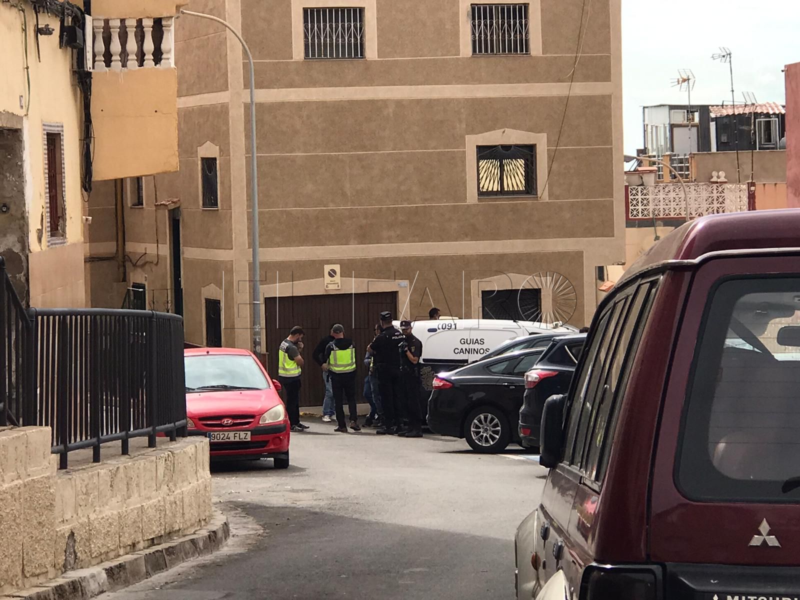 Registro en la zona de la calle Larache en el Barrio Cuerno