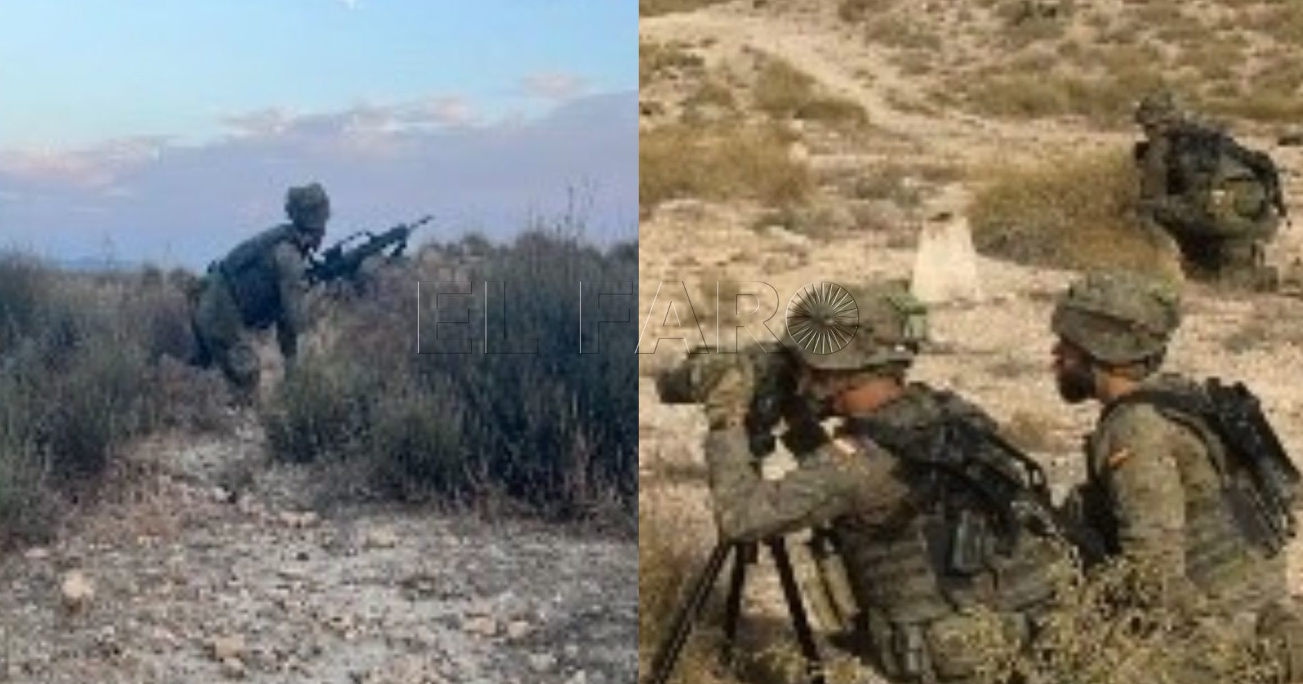 Siete militares de Melilla, heridos leve tras el vuelco de un blindado BMR en Almería