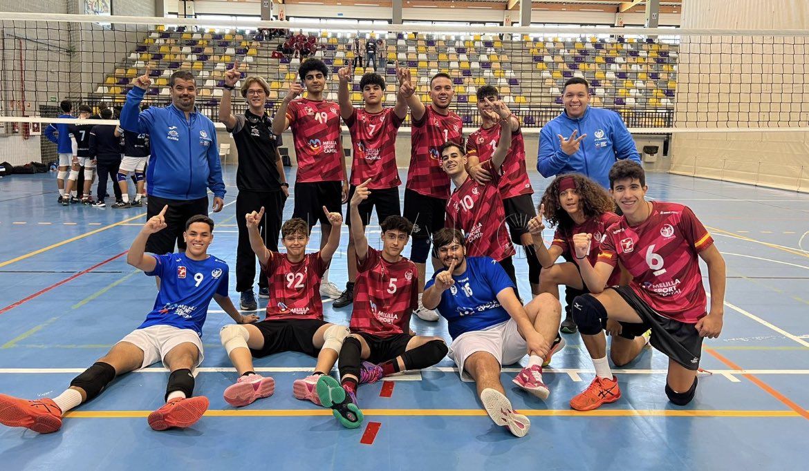 El CV Melilla junior pasa como primero de grupo a la segunda fase