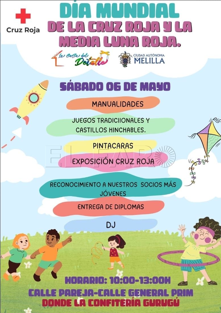 Manualidades y pintacaras por el Día Mundial de la Cruz Roja y de la Media Luna Roja