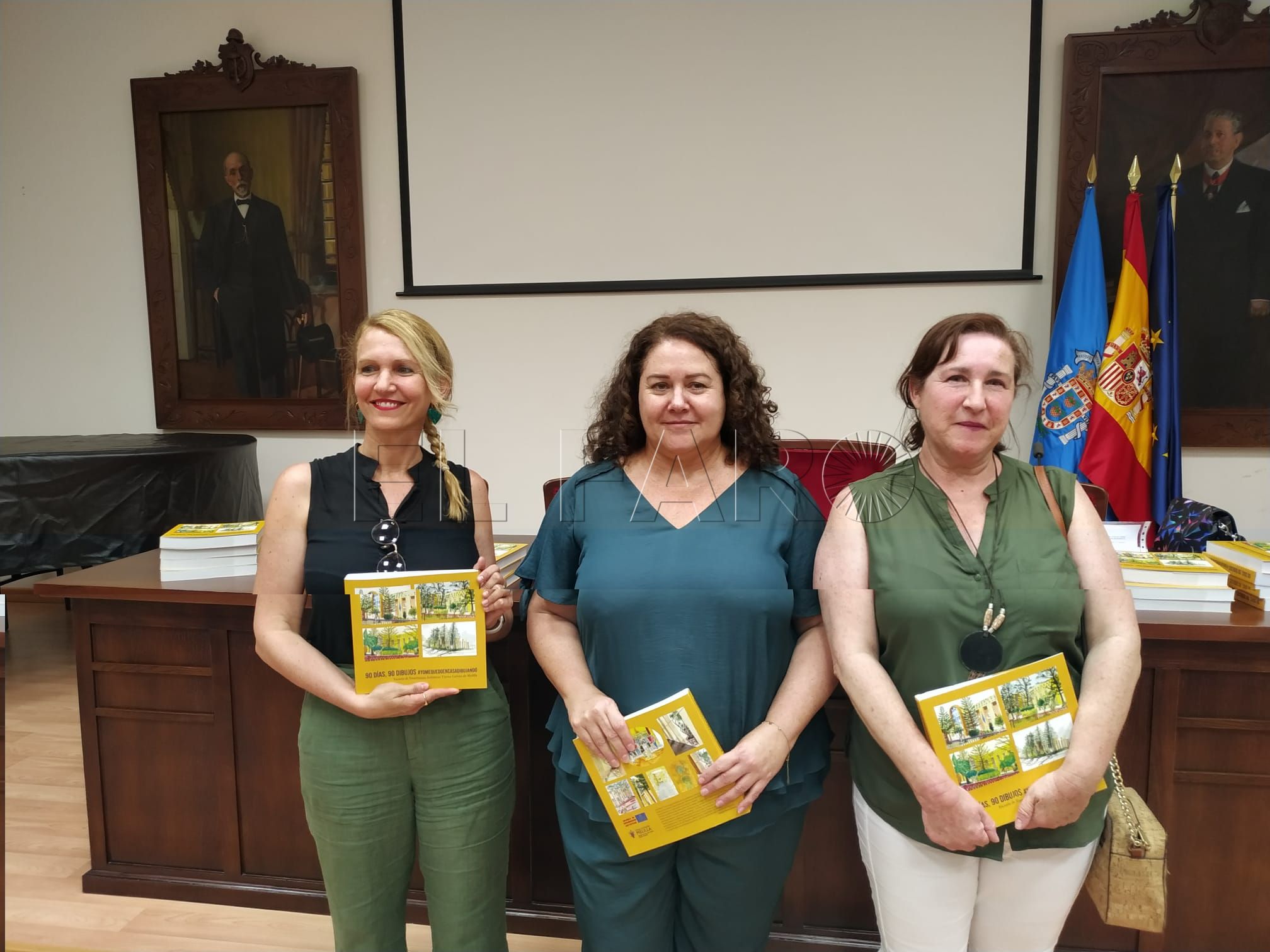 El libro '90 días, 90 dibujos', formado por pinturas hechas en el confinamiento