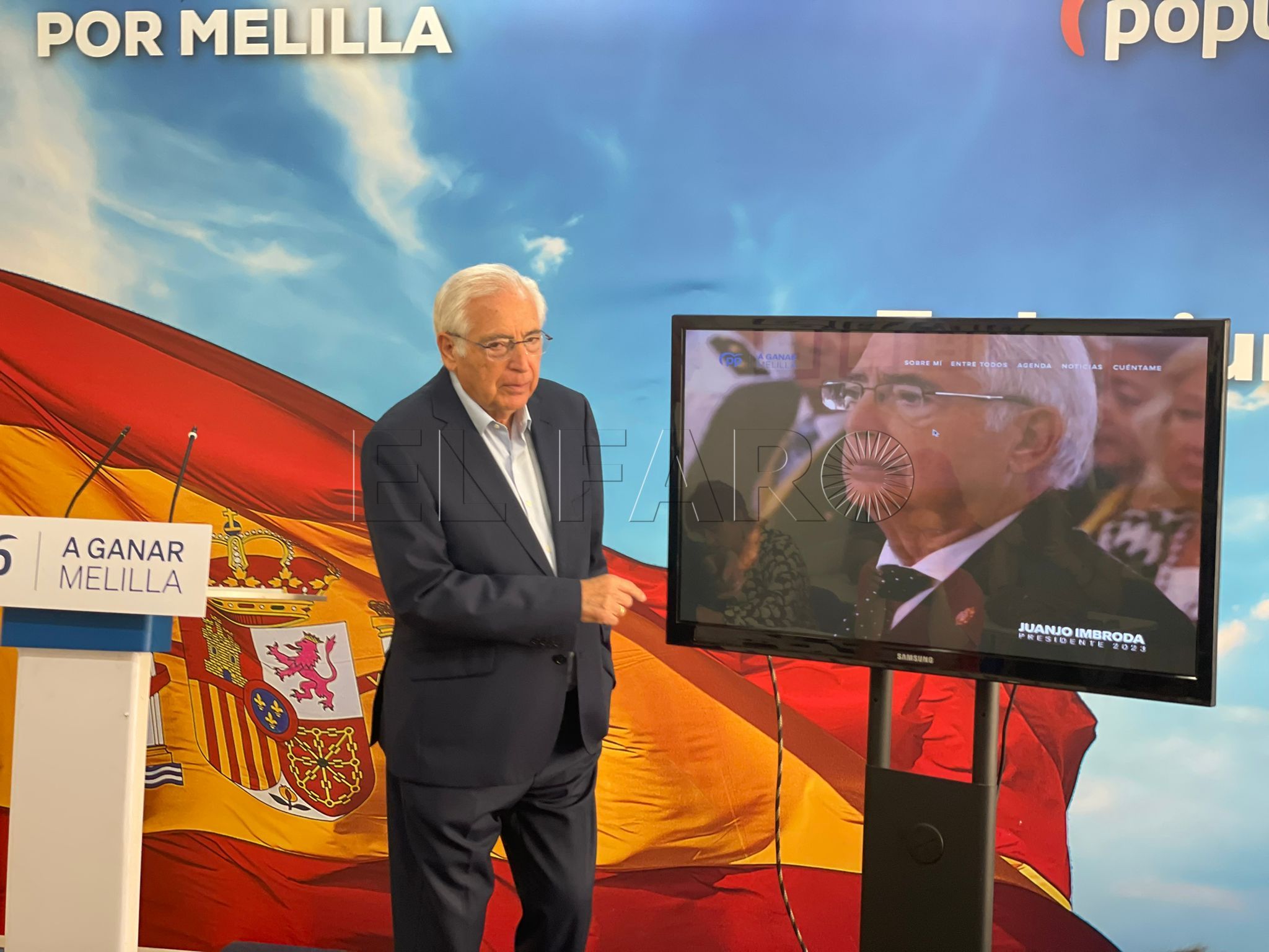 Imbroda presenta la web electoral del PP