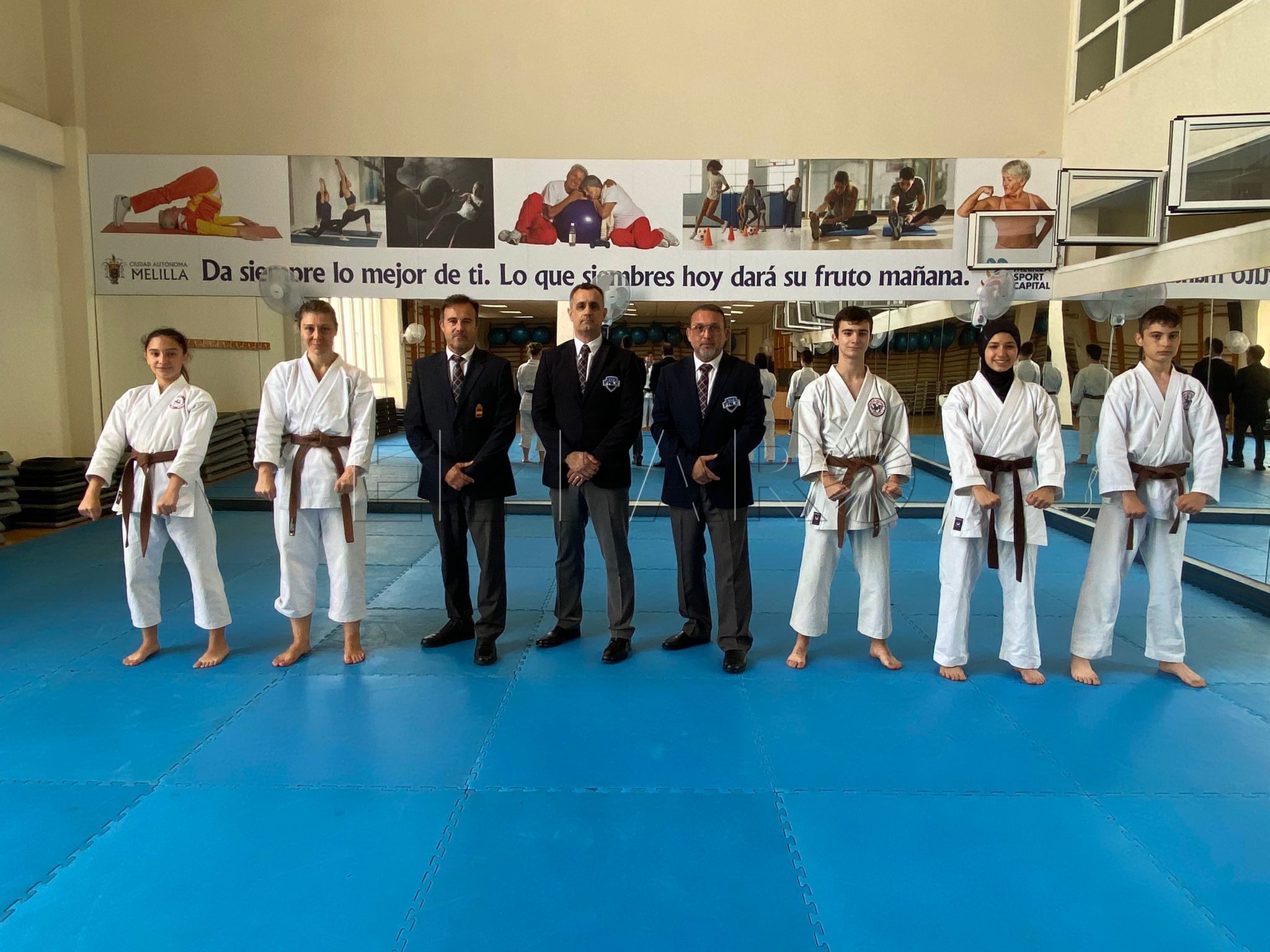 La Federación Melillense de Karate realiza exámenes para cinturón negro