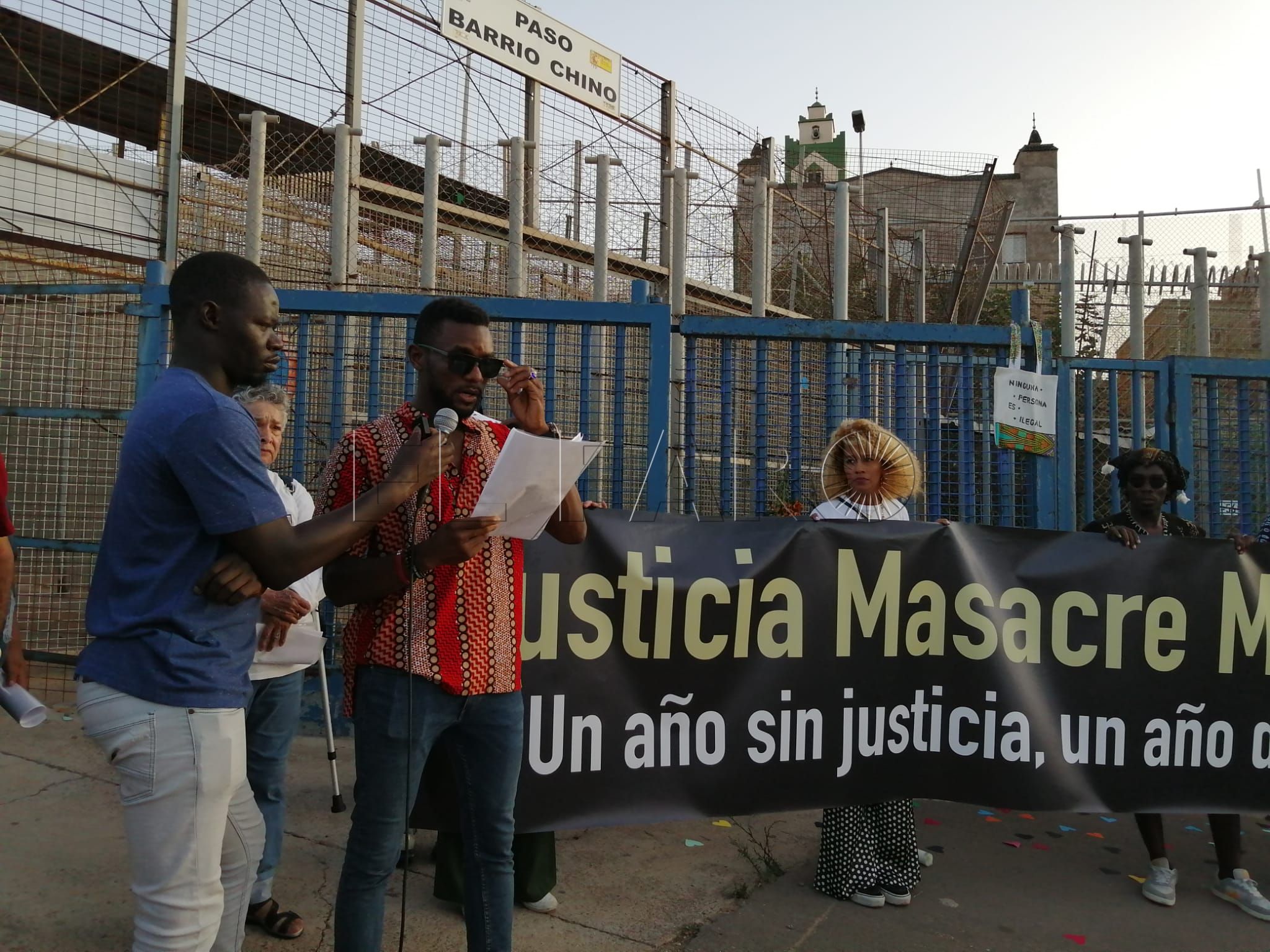 Otro tramo de la nueva valla marroquí cerca de Barrio Chino