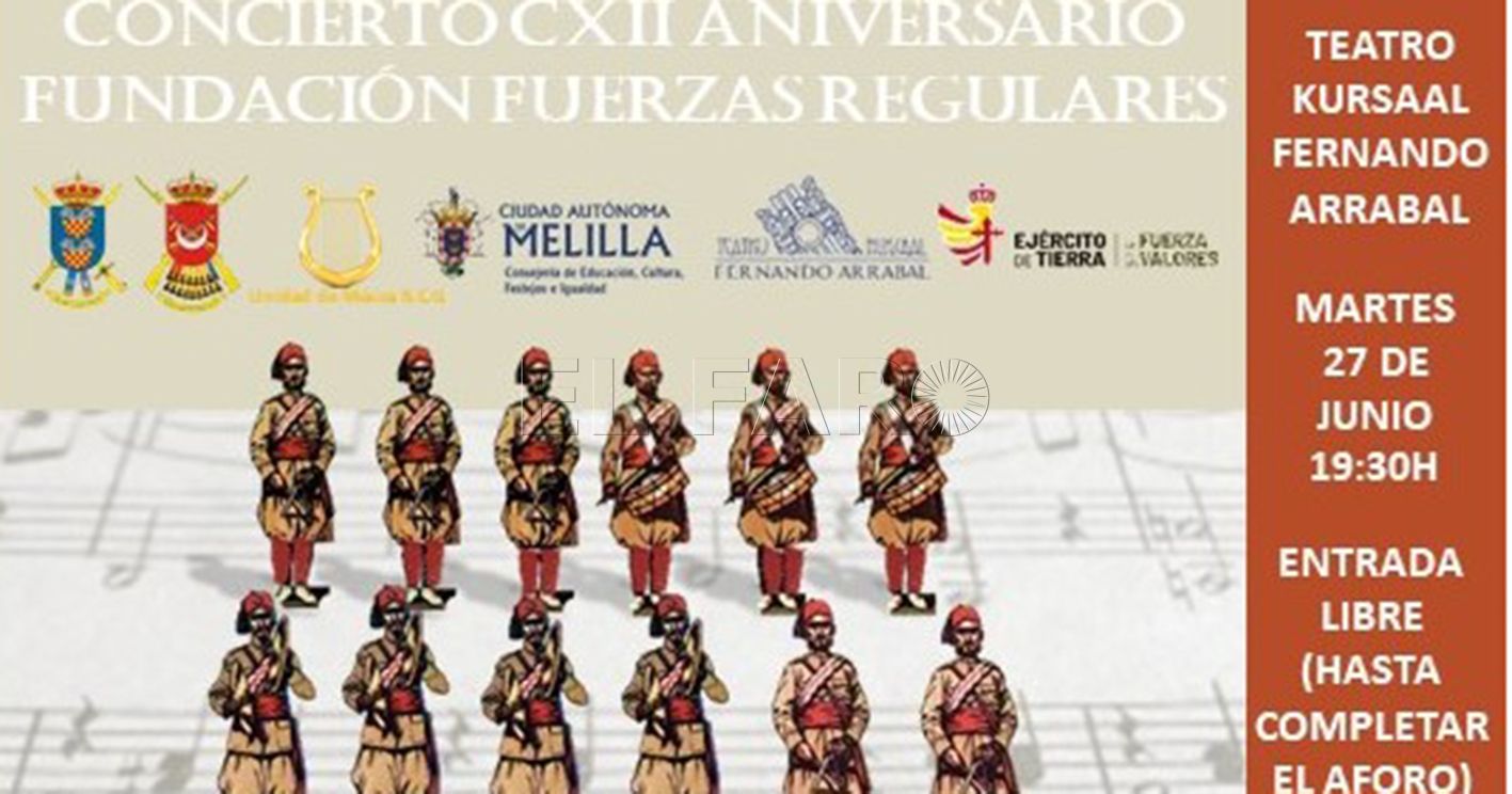 El Kursaal acogerá un concierto por el CXII aniversario de los Regulares