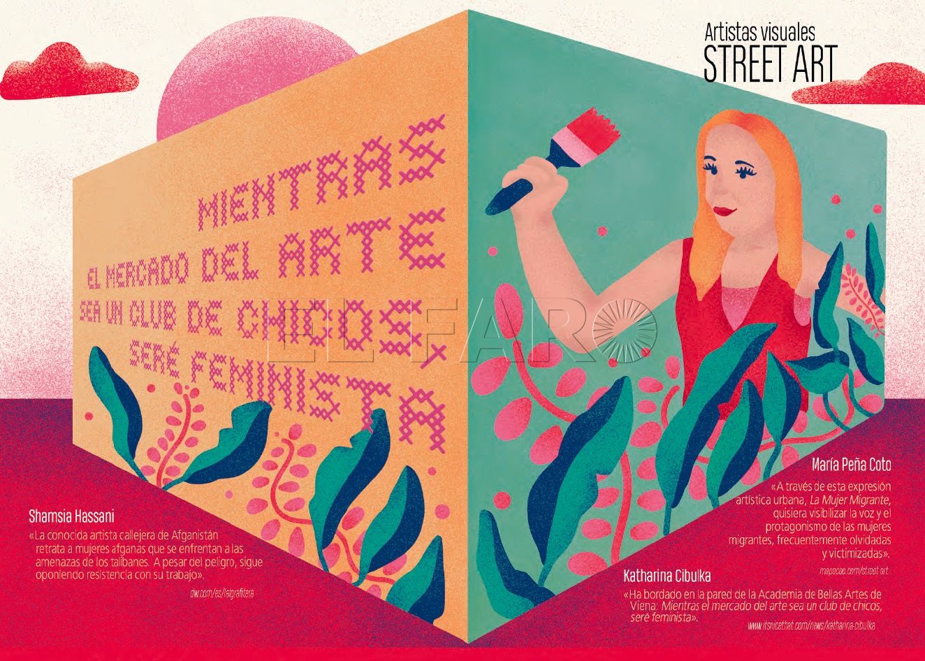 SATE-STEs dedica el mes de junio de su calendario de mujeres a artistas del Street Art