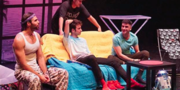 Ángel Caballero, Daniel Arias, Iván Montes y Alejandro Vergara son los protagonistas de la obra.