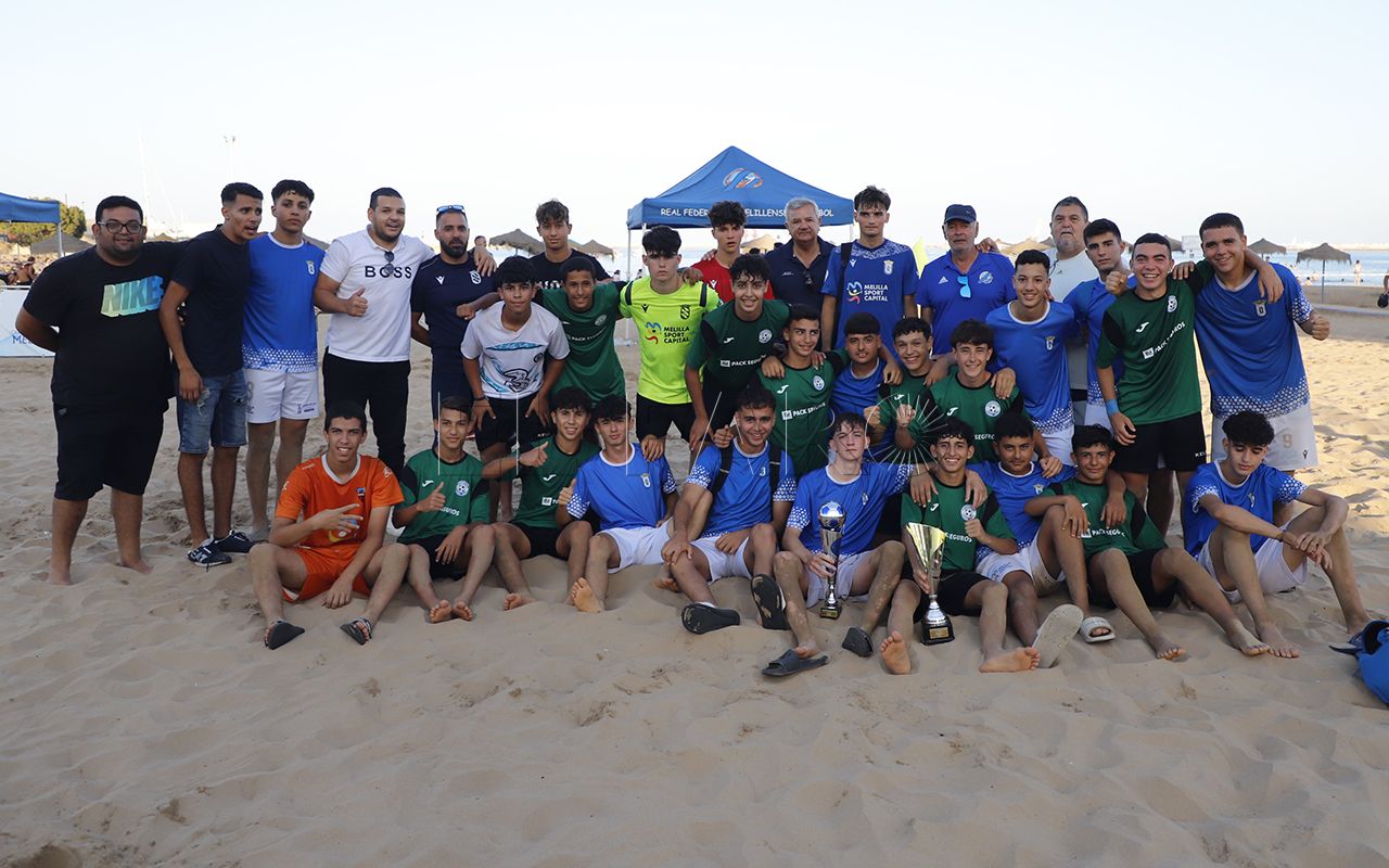 Peña Real Madrid, CD Huracán y Boomerang, nuevos campeones de fútbol playa