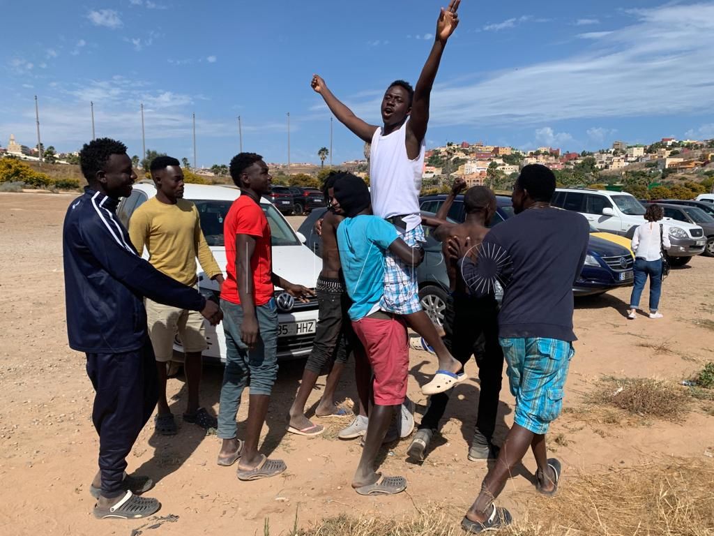 El número de inmigrantes llegados a Melilla desciende en un 95,5% respecto de 2022