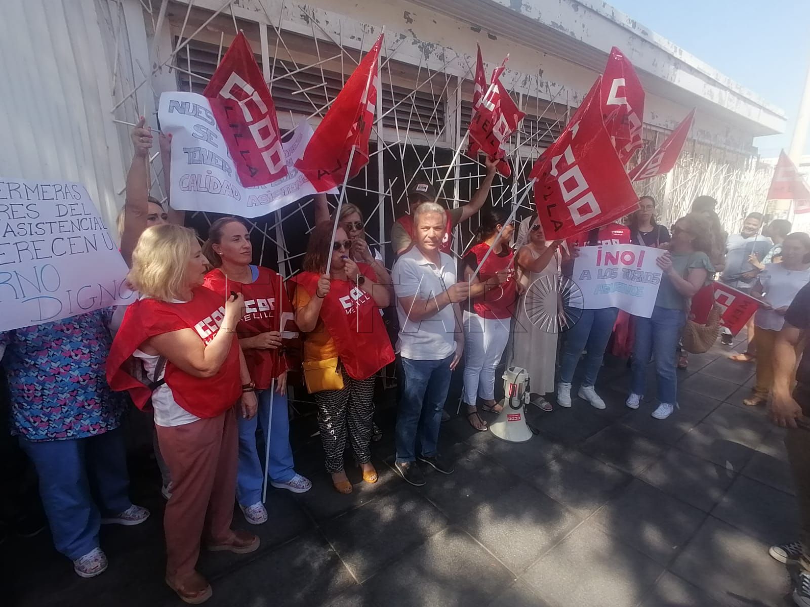CCOO se une a la concentración de las trabajadoras del Centro Asistencial por un turno digno