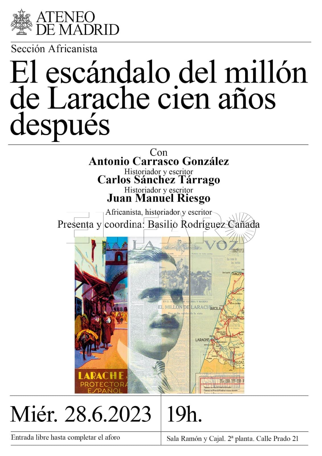 Presentación en el Ateneo de Madrid de ‘El millón de Larache: cien años después (1923-2023)’