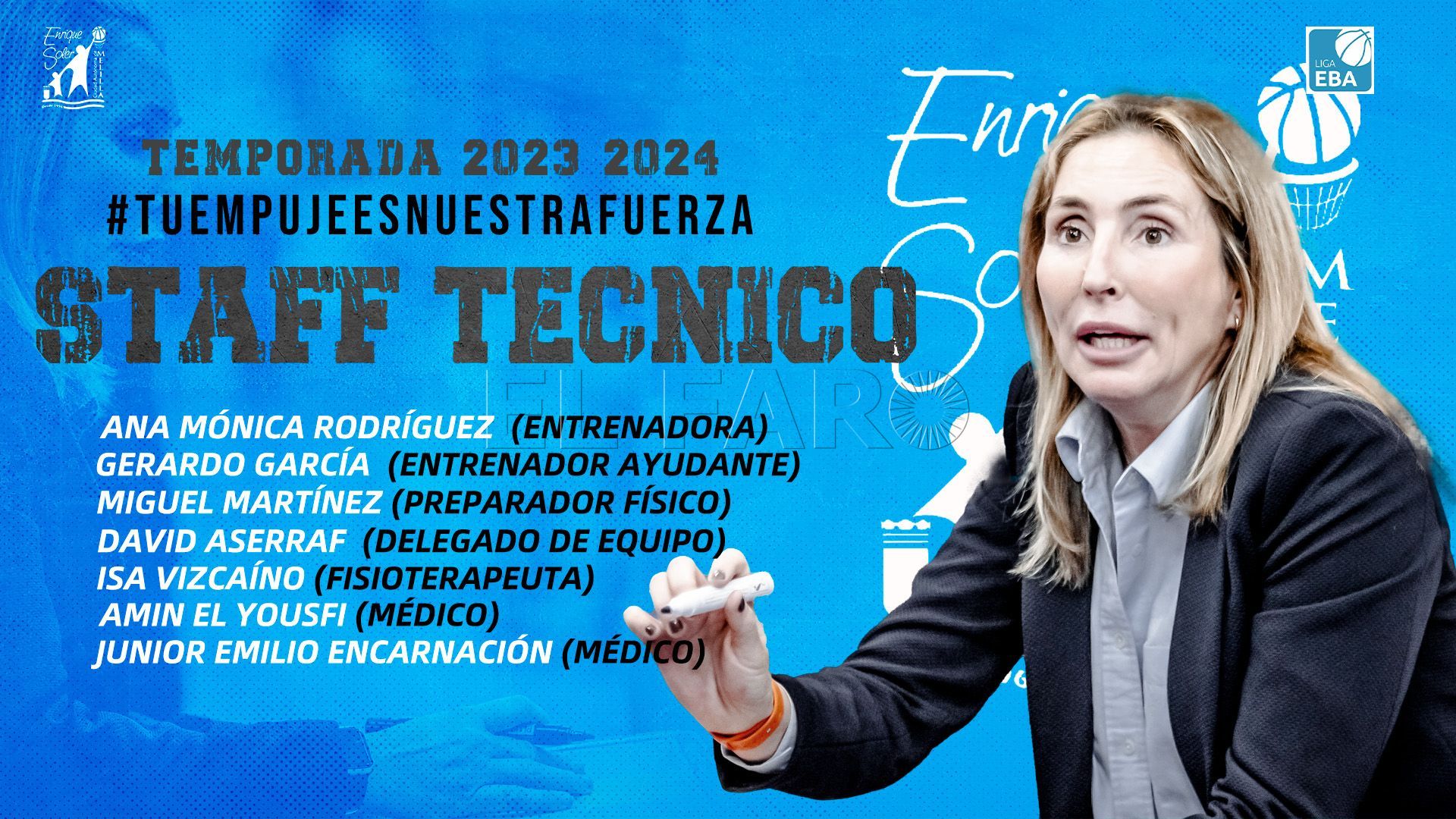 El equipo EBA del Enrique Soler cierra su cuerpo técnico