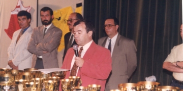 Juan Antonio Iglesias durante una entrega de trofeos.