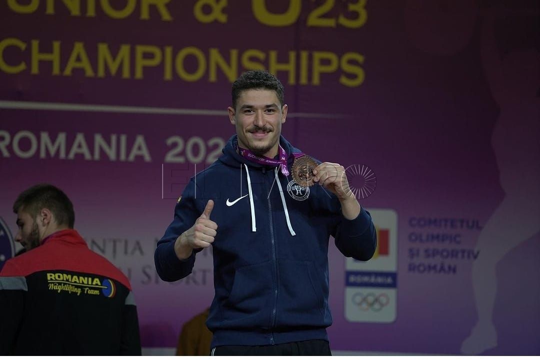 Ismael Jamali, bronce en el Europeo Junior de Halterofilia