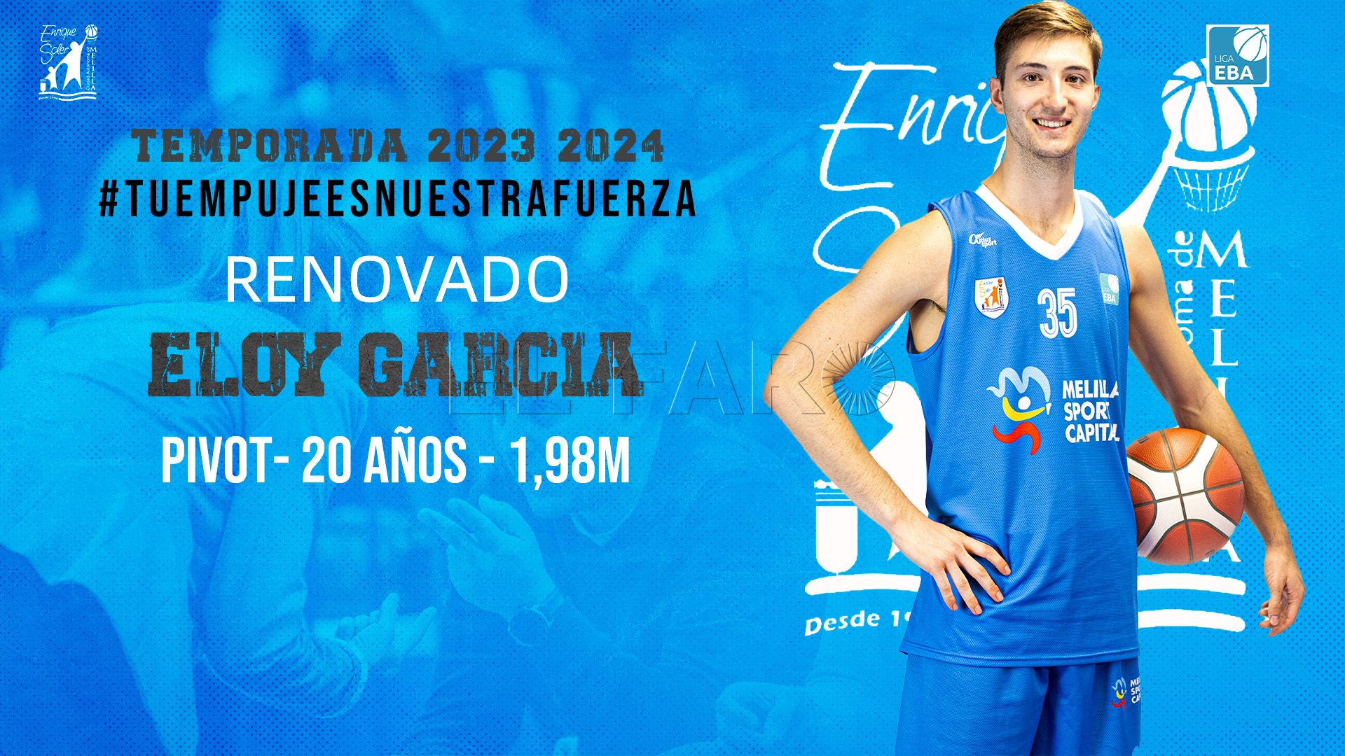 Eloy García continuará en el Enrique Soler de Liga EBA