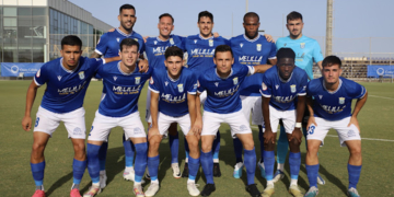once inicial que puso en liza Miguel Rivera el pasado martes, en el encuentro que la escuadra melillense disputó frente al UCAM Murcia y que finalizó con derrota por 2-0.