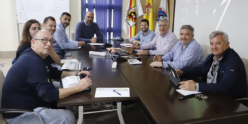 Imagen de una de las reuniones mantenidas por la Junta Directiva de la RFMF y que ayer emitió un comunicado sobre el ‘caso Rubiales’.