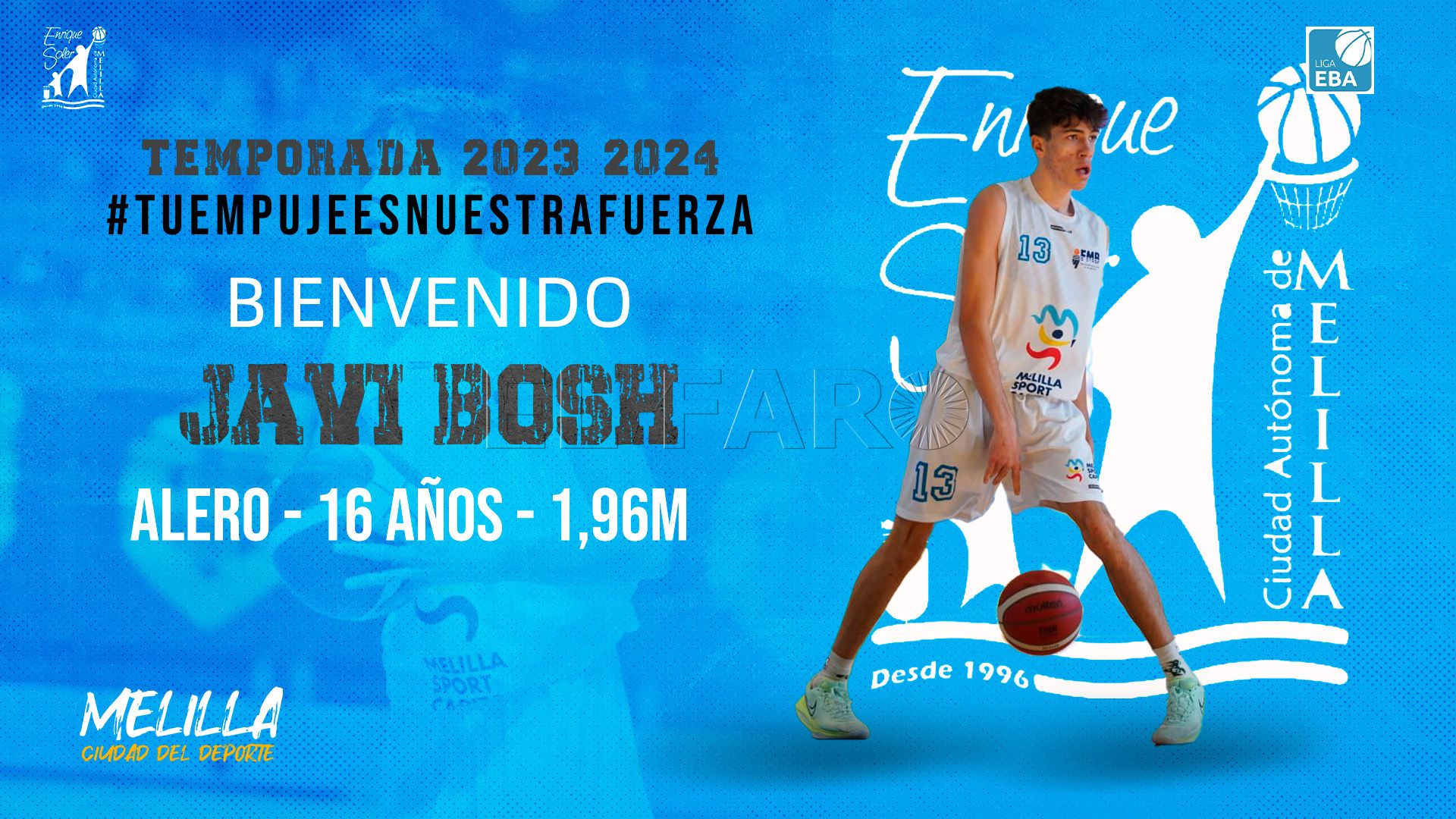 Javi Bosch ficha por el Enrique Soler B de la Liga EBA