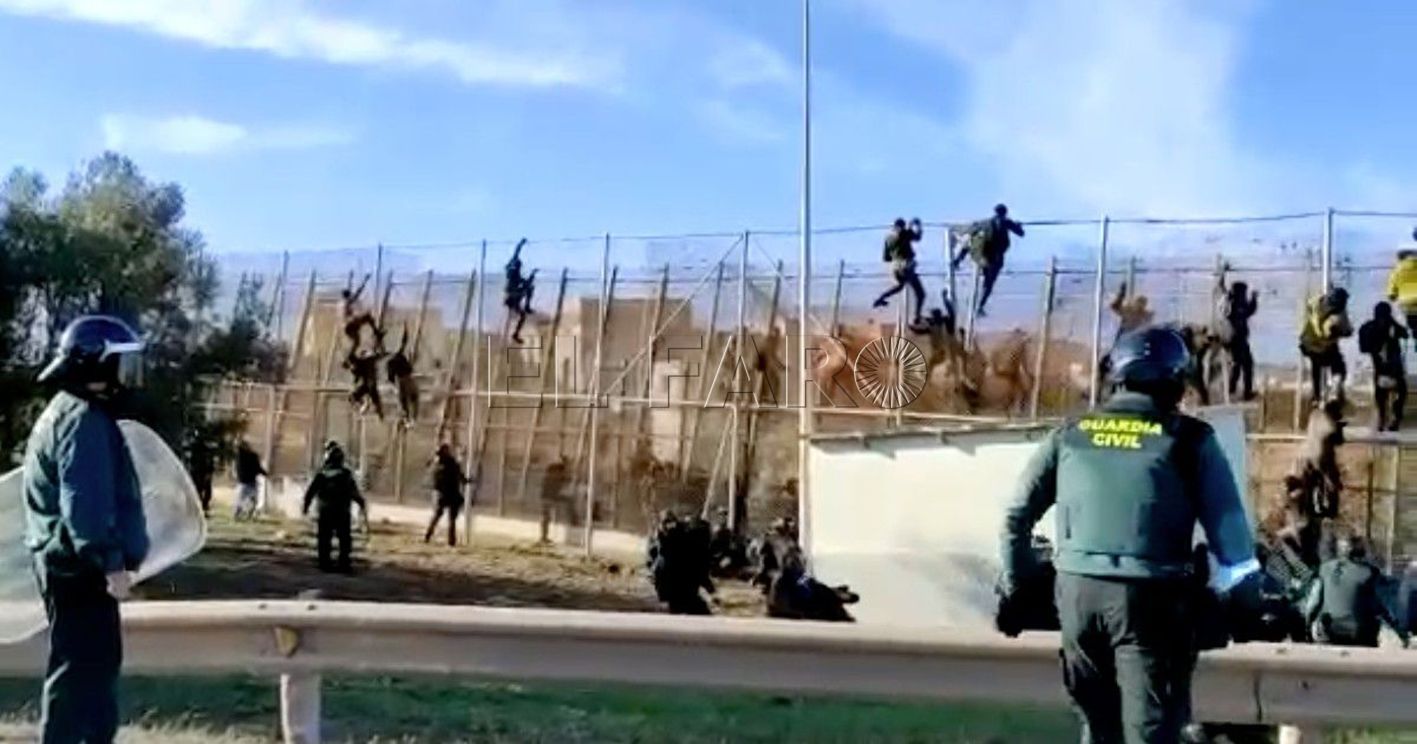 Baja un 62 por ciento la entrada de inmigrantes irregulares por la valla de Melilla