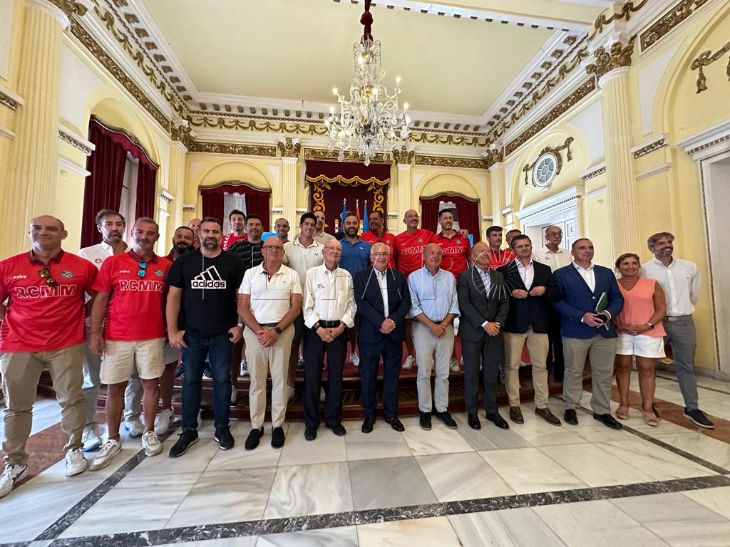 Recepción al Club Marítimo y Unicaja