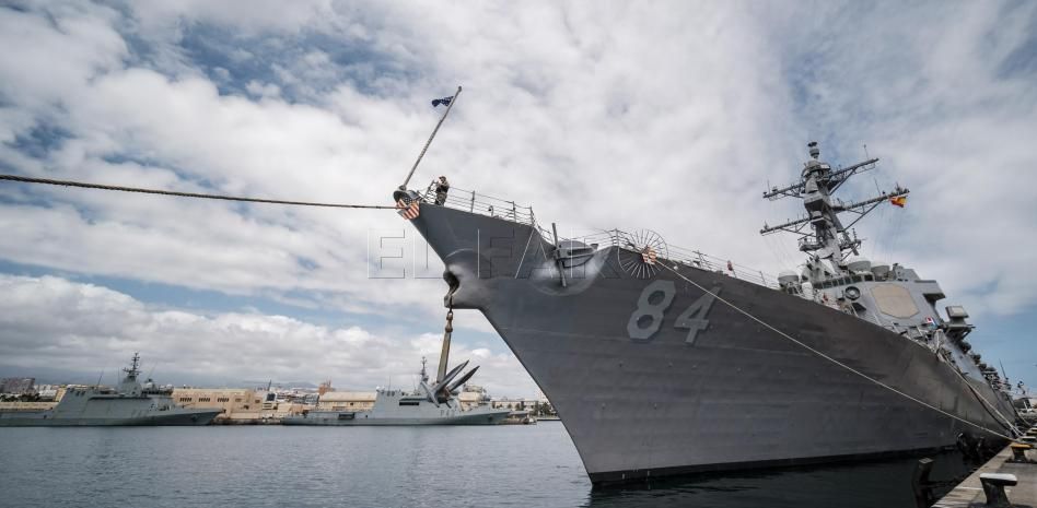 Llega un destructor de EEUU a Marruecos para ejercicios navales conjuntos en el Atlántico