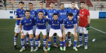 Once inicial con el que saltó al terreno de juego el Atlético Melilla en el partido de ayer frente al Polillas Atlético.