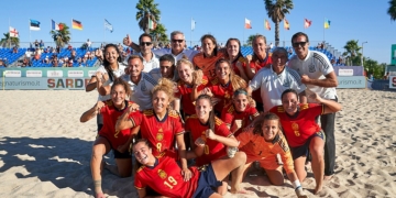 Natalia Cuadrado debutó con la selección el pasado año y lo hizo ganando la Superfinal de la EBSL en Cagliari.