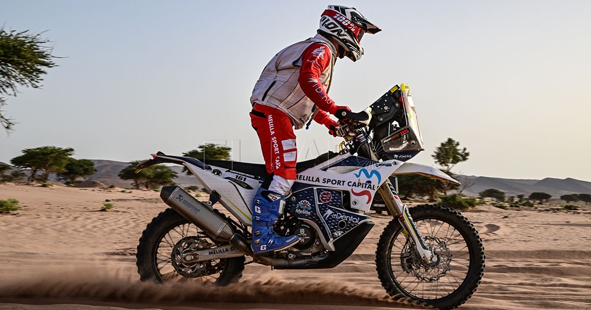 Borja Casimiro, en el Rally Du Maroc