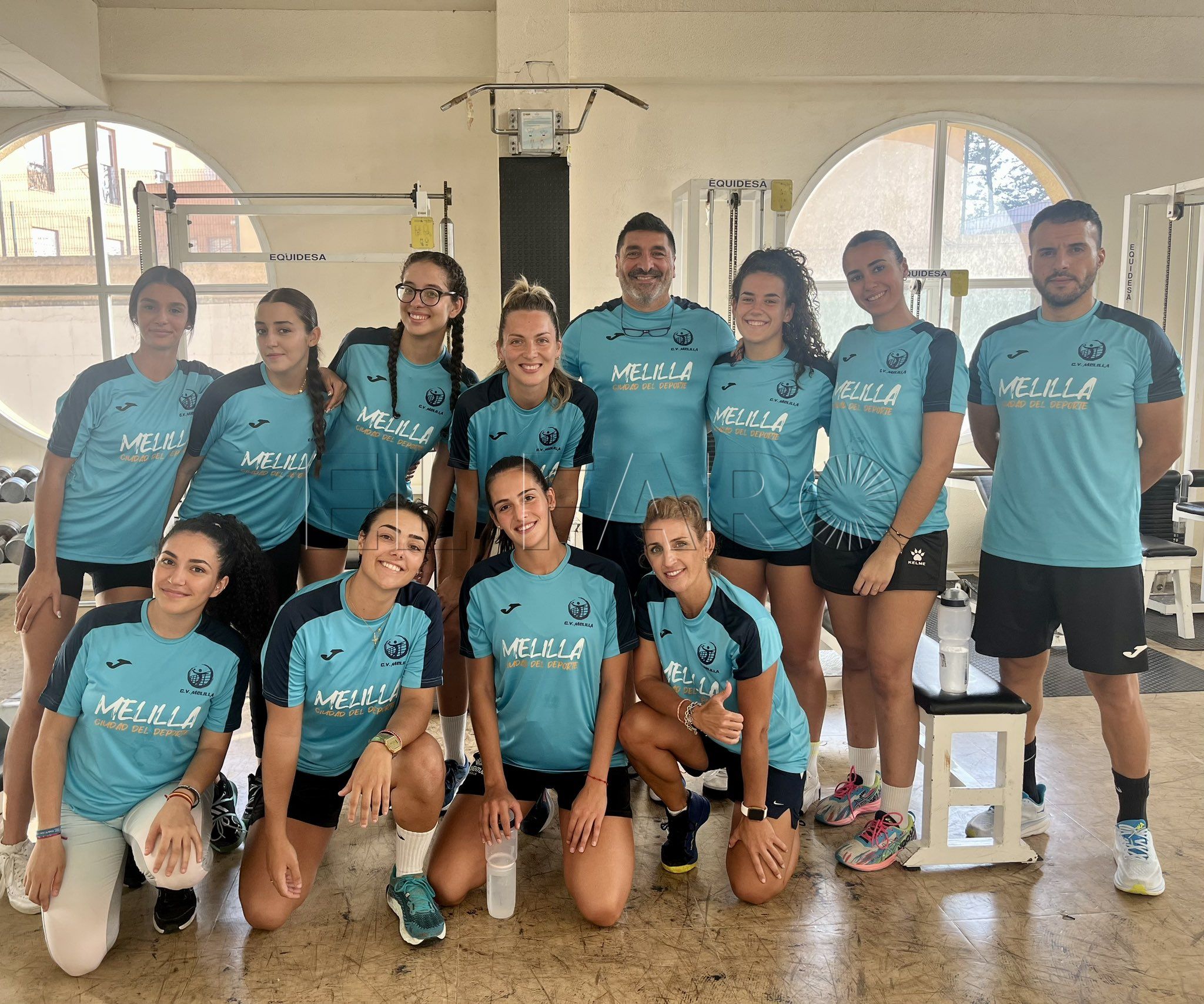 El CV Melilla femenino trabaja el físico a pleno rendimiento