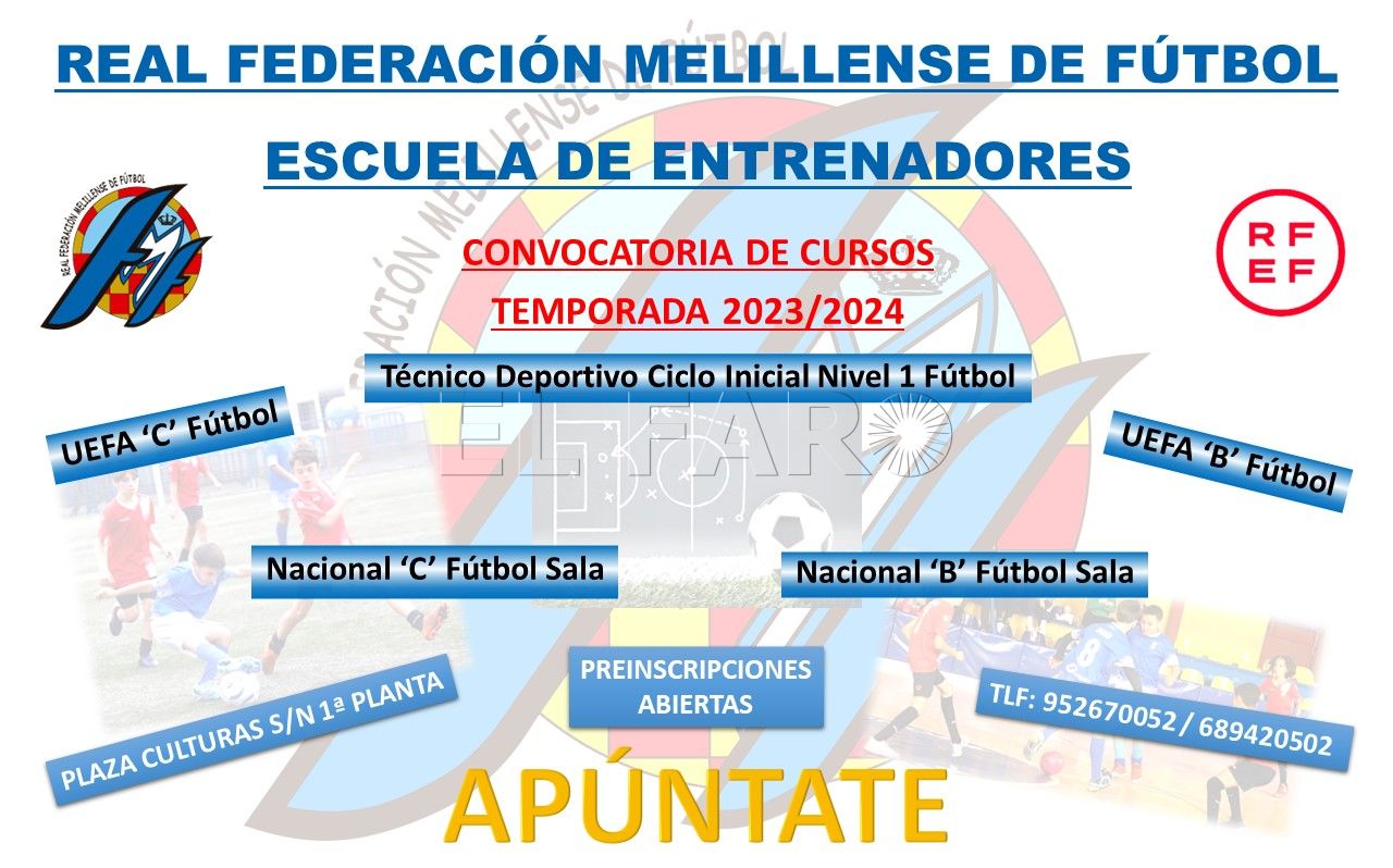 La Escuela de técnicos de la RFMF convoca cinco nuevos cursos