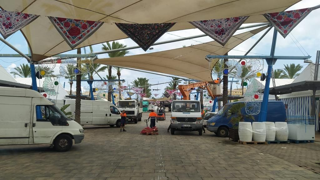 La Feria se despide hasta el próximo año y comienza su desmontaje