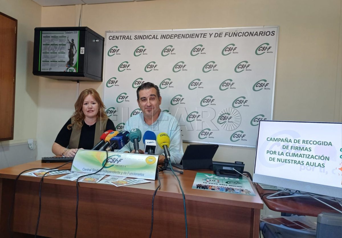 CSIF Melilla lanza una campaña de recogida de firmas para una mejor climatización de las aulas