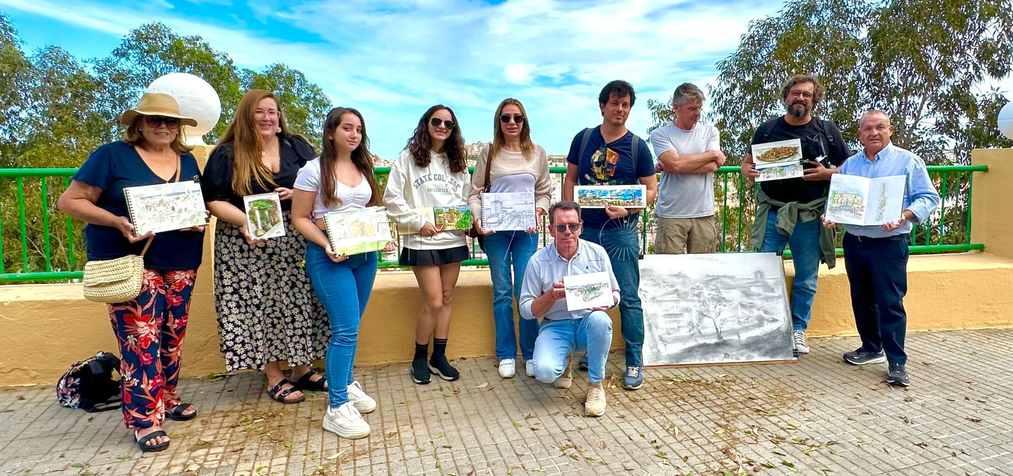 Próxima cita de los Urban Sketchers: el 18 de noviembre en los jardines de la Alcazaba