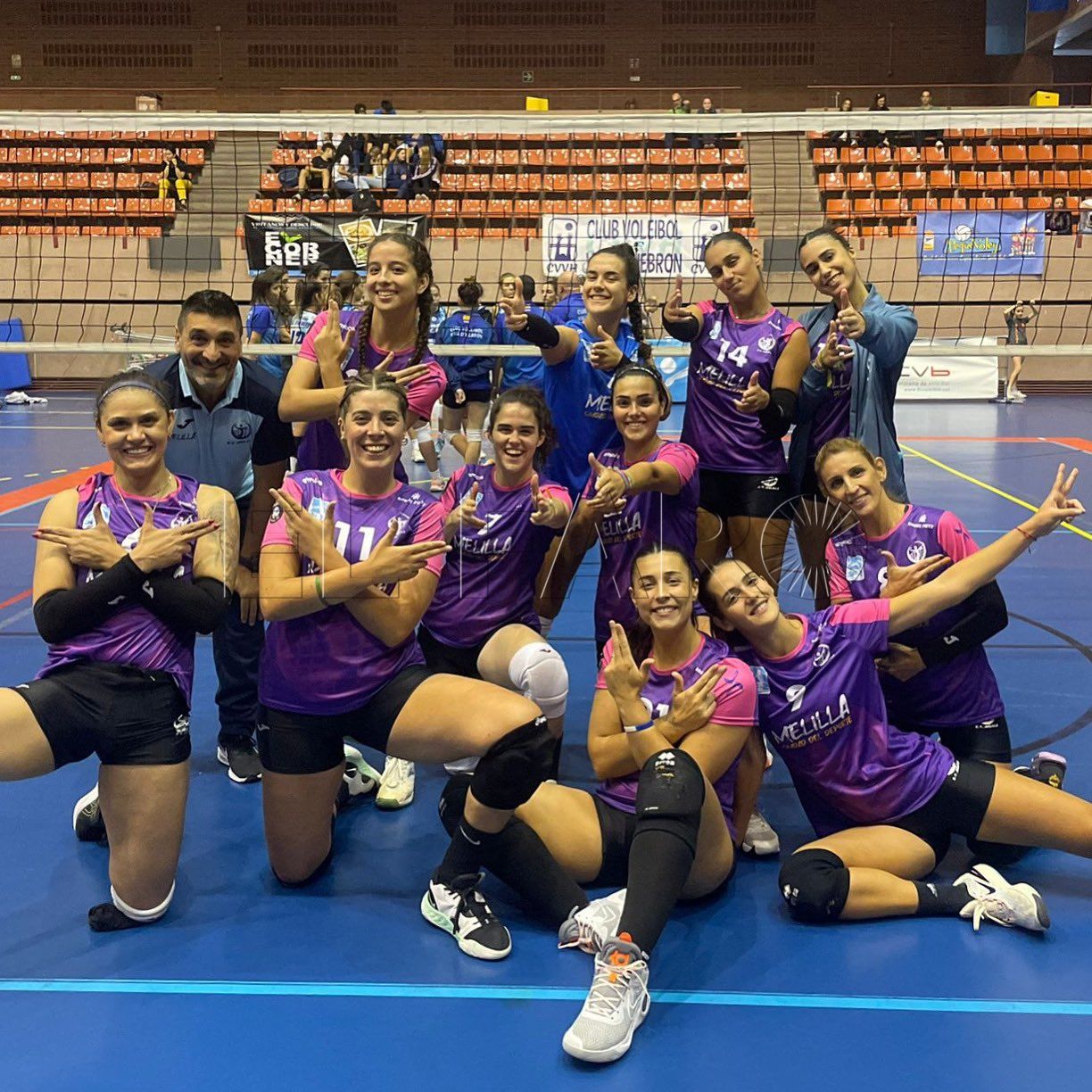El CV Melilla femenina suma un gran triunfo ante el Valle Hebrón