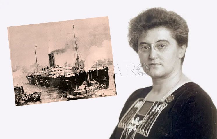 eBiblio y el barco de la Paz