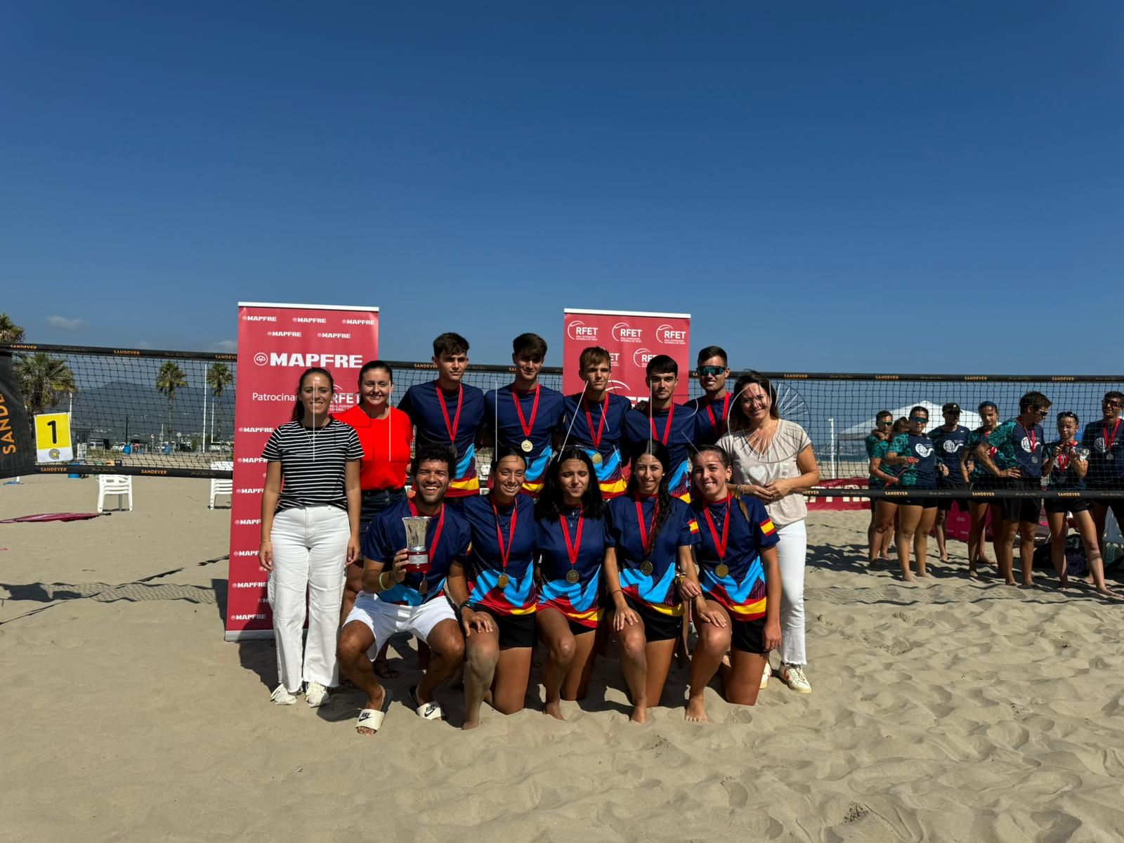 El Club Tenis Melilla, campeón de España de tenis playa por equipos