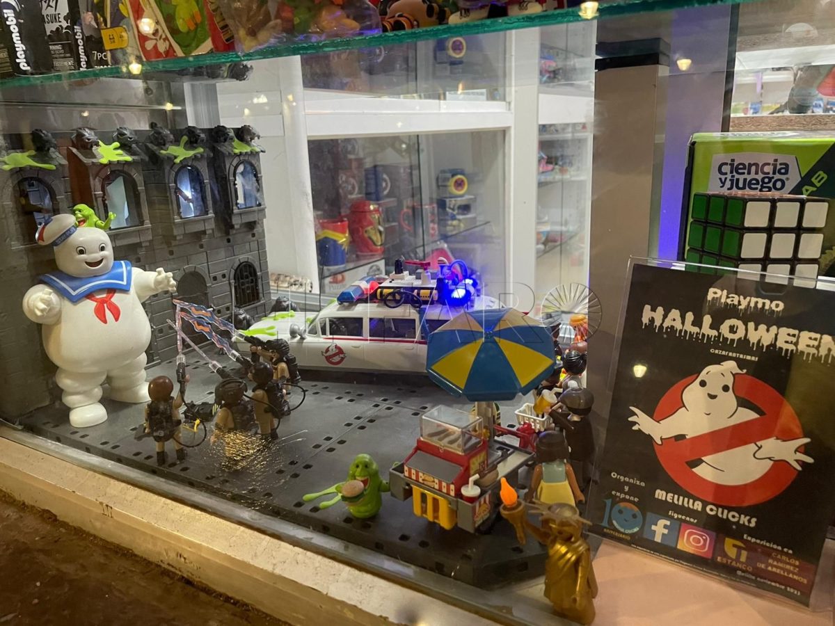 Melilla Clicks celebra Halloween con un diorama de 'Los Cazafantasmas'